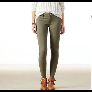 American Eagle Olive Green Jeggings